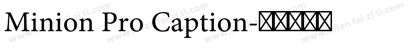 Minion Pro Caption字体转换